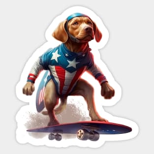 Superhero Dog Sticker